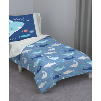 Shark 4-Piece Toddler Bedding Set