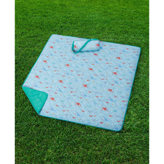 Friendly Sea Printed Picnic Blanket & Tote Set, 50" x 60", Created for Macy's