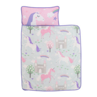 Unicorn Nap Mat with Pillow and Blanket