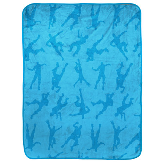Emotes Blue Throw, 40" x 50"