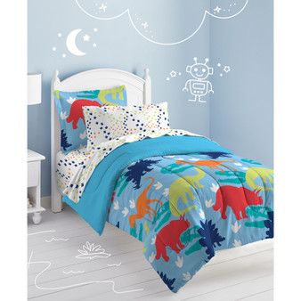 Dream Factory Dinosaur Twin Comforter Set