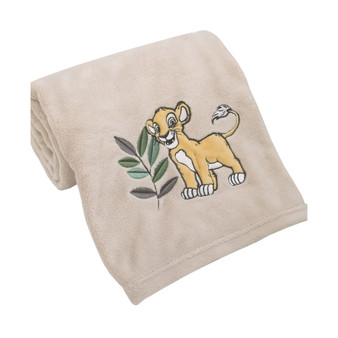 Lion King Leader of The Pack Super Soft Baby Blanket with Simba Applique