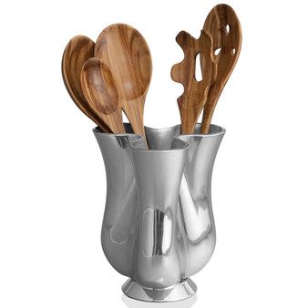Nambe Gourmet Tulip Jug w/5-Piece Set Kitchen Utensils