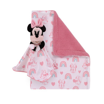 Minnie Mouse Baby Blanket and Security Blanket Set, 2 Pieces
