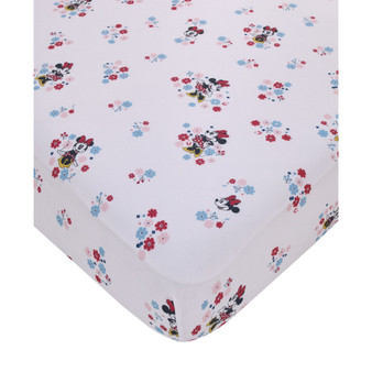 Minnie Mouse Small Town Crib Sheet