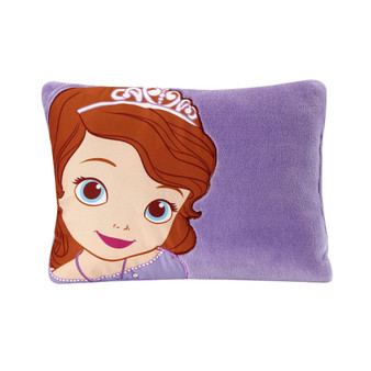 Sofia the First Appliqued Super Soft Plush Decorative Toddler Pillow