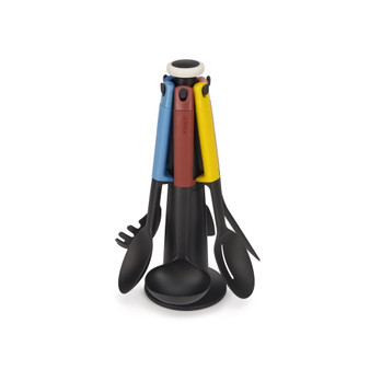 Elevate Carousel 6-Piece Utensil Set with Rotating Storage Stand