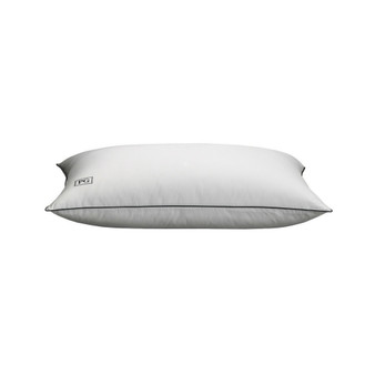 White Goose Down Soft Density Stomach Sleeper Pillow with 100% Certified RDS Down, and Removable Pillow Protector, Full/Queen