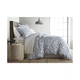 Forevermore Luxury Cotton Sateen Duvet Cover and Sham Set, Twin