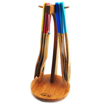 Cooknco 7-Pc. Bamboo Banana Utensil Set