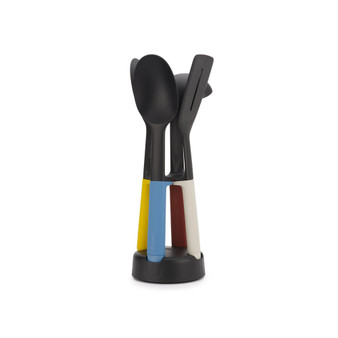 Elevate Slim 4-Piece Utensil Set with Storage Stand