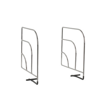 Diversified Pair of Small Over-The-Shelf Dividers, Set of 4 Closet Shelf Dividers