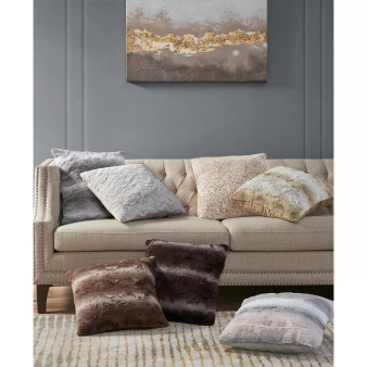 Zuri Faux-Fur Decorative Pillow, 20" x  20"