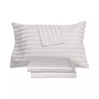 Ultra Lux Wide Stripe 1200-Thread Count 4-Pc. Sheet Set, Queen