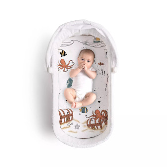 Fitted Bassinet Sheet-Oval, Rectangle, & Hourglass Mattresses 16"x32"