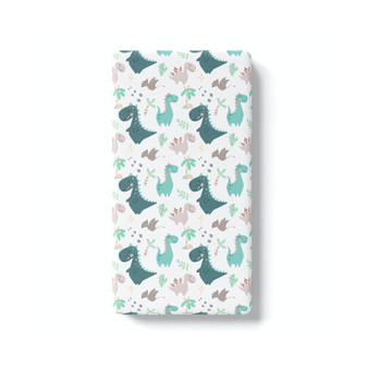 Super Soft Fitted Crib Sheet - Blue Dino