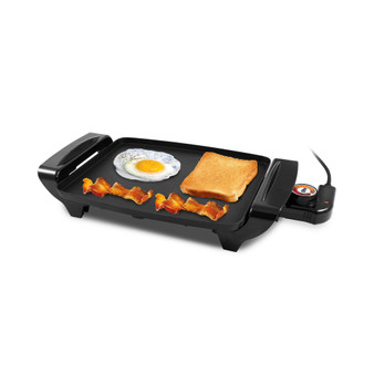 10.5 x 8.5 inch Electric Nonstick Griddle, Removable Adjustable Thermostat