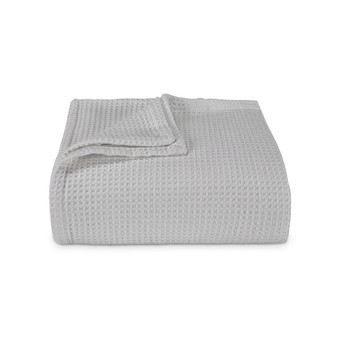 Waffleweave Cotton Reversible Blanket, Twin