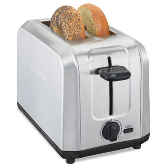 Brushed Stainless Steel 2-Slice Toaster