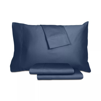 Percale Solid 220-Thread Count 4-Pc. Sheet Set, Queen
