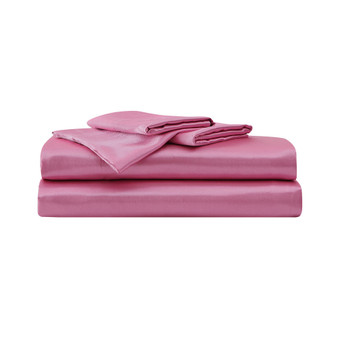 Solid Satin 3 Piece Sheet Set, Twin