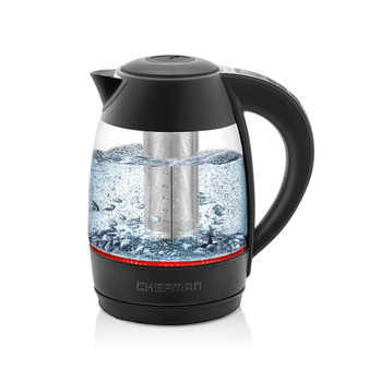 1.7 Liter Glass Precision Control Electric Kettle + Tea Infuser