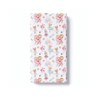 Super Soft Fitted Crib Sheet - Ballerinas