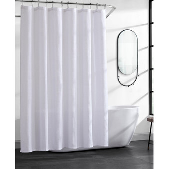 Waffle Shower Curtain, 72" X 70"