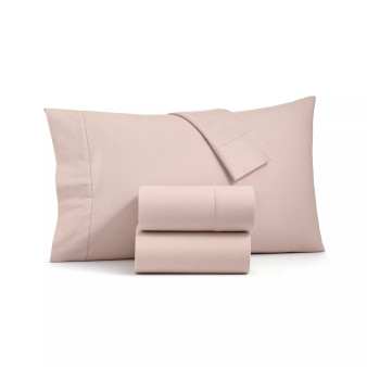 Sleep Luxe Solid Cotton Flannel 4-Pc. Sheet Set, Full, Created for Macy's