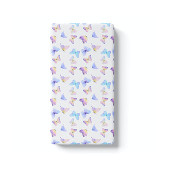 Super Soft Fitted Crib Sheet - Butterfly