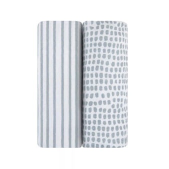 Baby Fitted Waterproof Crib Sheet 100% Combed Jersey Cotton