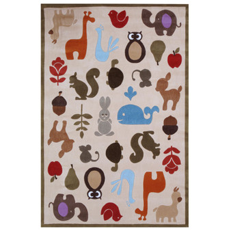 Area Rug, Lil Mo Whimsy LMJ-2 Ivory 2' x 3'