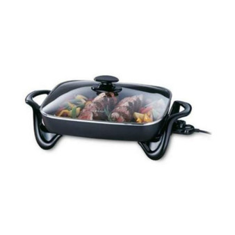 National Industries 16 in. Electric Skillet with Glass Cover
