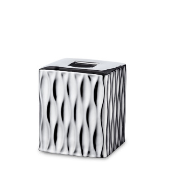 Silver Wave Tissue Cover Box