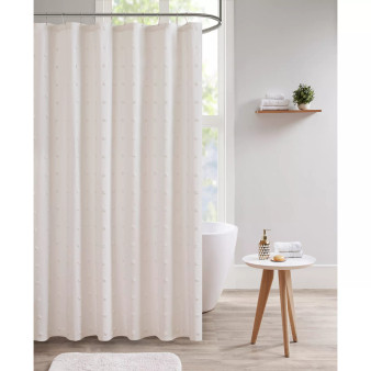Brooklyn Pom Pom Shower Curtain, 70" x  72"