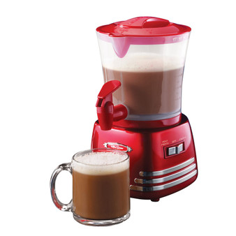 Retro 32-Ounce Hot Chocolate Maker And Dispenser