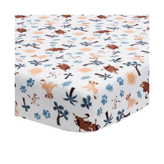 Disney Baby Lion King Adventure Simba/Timon/Pumbaa Mini Crib Sheet