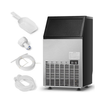 Built-In Stainless Steel Commercial 110Lbs/24H Ice Maker Portable