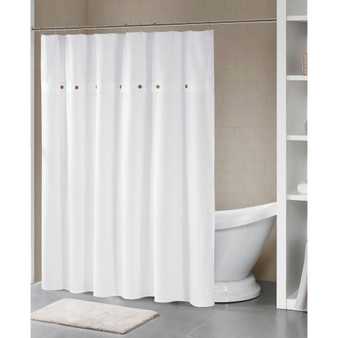 Finley Waffle Weave Cotton Shower Curtain, 72" x  72"