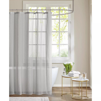 Anna Sheer Shower Curtain, 72" x  72"