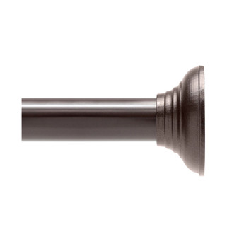 Twist Fit™ No Tools Decorative Shower Curtain Rod, 42-72"