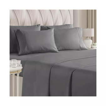 6 Piece Microfiber Solid Sheet Set - Full