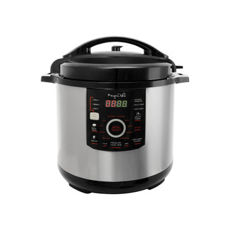 12 Qt. Steel Digital Pressure Cooker with 15 Presets and Glass Lid