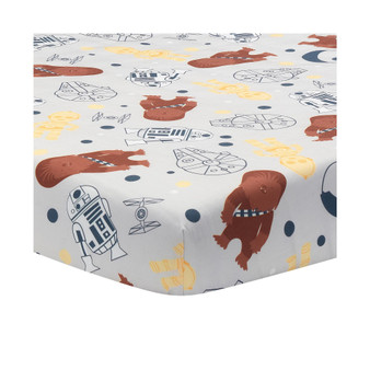 Star Wars Signature Millennium Falcon 100% Cotton Fitted Crib Sheet