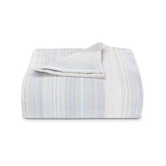 Tommy Bahama Sandy Shore Stripe Blanket, Full/Queen