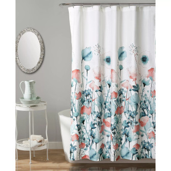Zuri Flora 72" x 72" Shower Curtain
