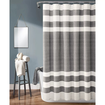 Cape Cod Stripe Yarn Dyed Cotton 72" x 72" Shower Curtain