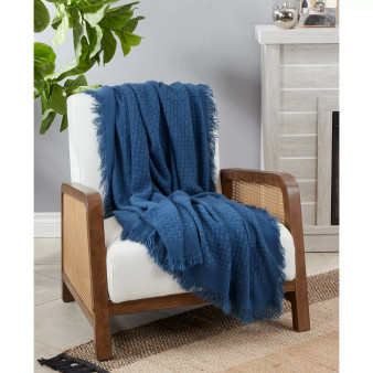 Waffle Weave Throw, 50" x 60"