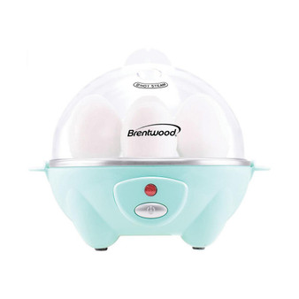 Brentwood Electric 7 Egg Cooker with Auto Shut Off in Blue