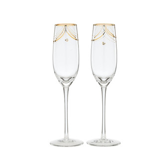 Disney Bridal Toasting Flutes Set, 2 Piece